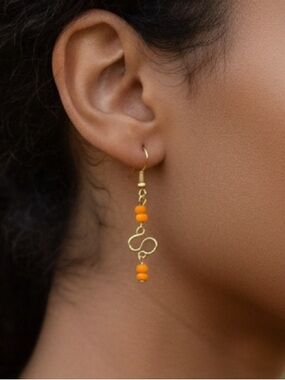 🎉Host Pick🎉 Canary Yellow Infinity Earrings